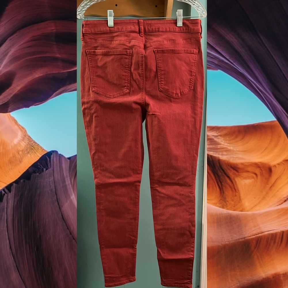 Juniors SO rust colored jegging